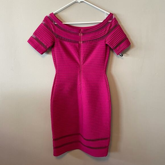 Tadashi Shoji illusion pin tuck dress - Picture 8 of 8